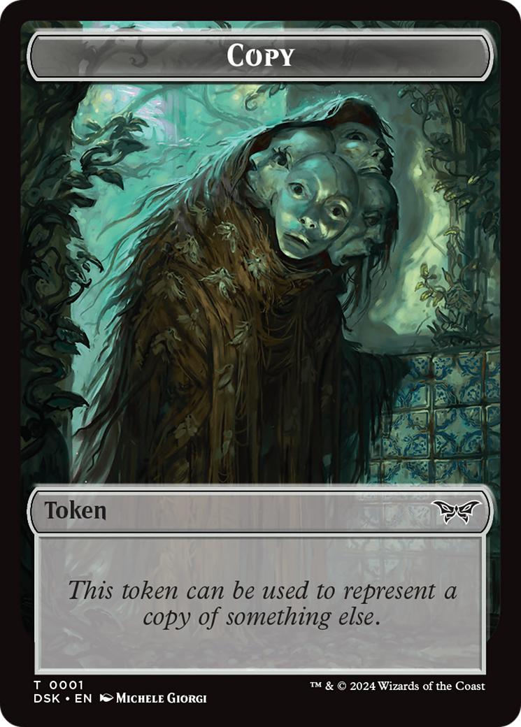 Beast // Copy Double-Sided Token [Duskmourn: House of Horror Tokens] MTG Single Magic: The Gathering | Red Claw Gaming