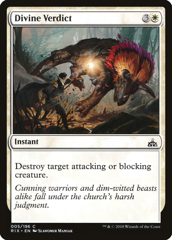 Divine Verdict [Rivals of Ixalan] MTG Single Magic: The Gathering | Red Claw Gaming