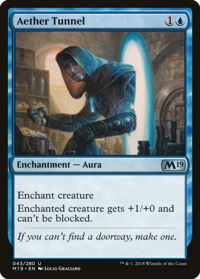 Aether Tunnel [Core Set 2019] MTG Single Magic: The Gathering | Red Claw Gaming