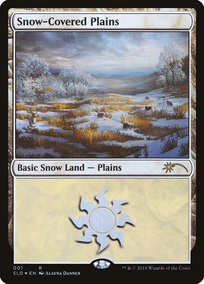 Snow-Covered Plains (001) [Secret Lair Drop Series] MTG Single Magic: The Gathering | Red Claw Gaming