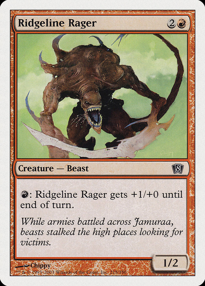 Ridgeline Rager [Eighth Edition] MTG Single Magic: The Gathering | Red Claw Gaming