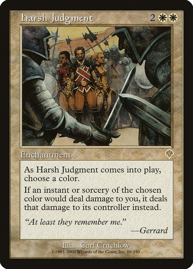 Harsh Judgment [Invasion] MTG Single Magic: The Gathering | Red Claw Gaming