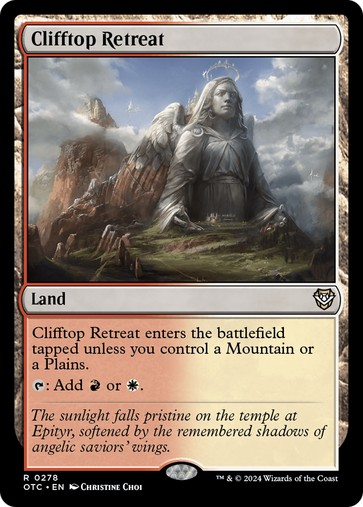 Clifftop Retreat [Outlaws of Thunder Junction Commander] MTG Single Magic: The Gathering | Red Claw Gaming