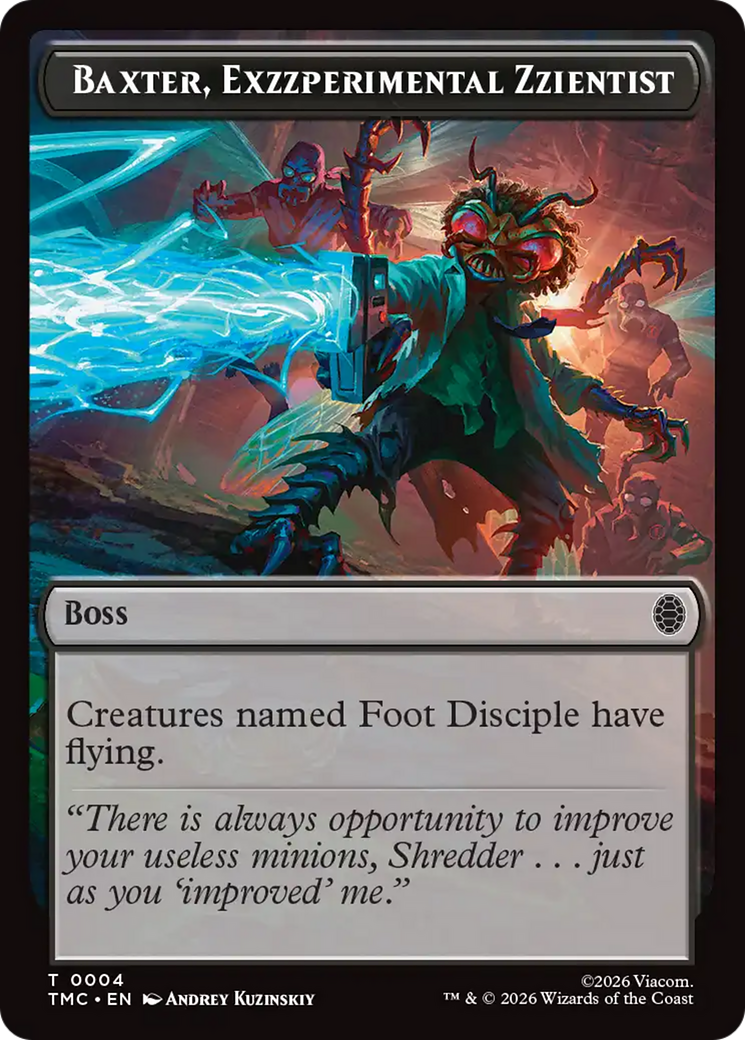 Baxter, Exzzperimental Zzientist [Teenage Mutant Ninja Turtles Commander Tokens] MTG Single Magic: The Gathering | Red Claw Gaming
