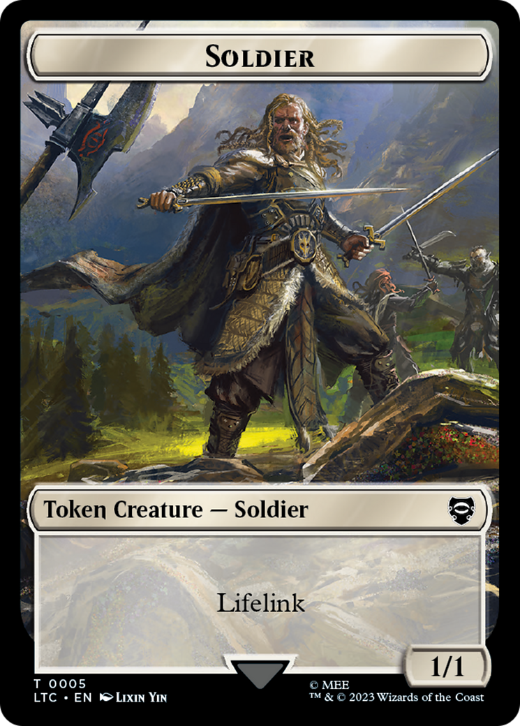 Soldier // Food Token [The Lord of the Rings: Tales of Middle-Earth Commander Tokens] MTG Single Magic: The Gathering | Red Claw Gaming