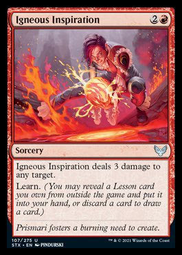 Igneous Inspiration [Strixhaven: School of Mages] MTG Single Magic: The Gathering | Red Claw Gaming