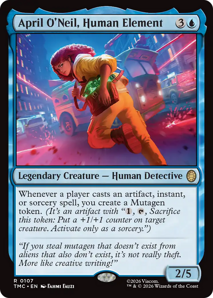 April O'Neil, Human Element [Teenage Mutant Ninja Turtles Commander] MTG Single Magic: The Gathering | Red Claw Gaming