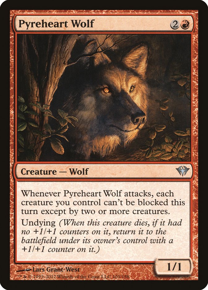 Pyreheart Wolf [Dark Ascension] MTG Single Magic: The Gathering | Red Claw Gaming