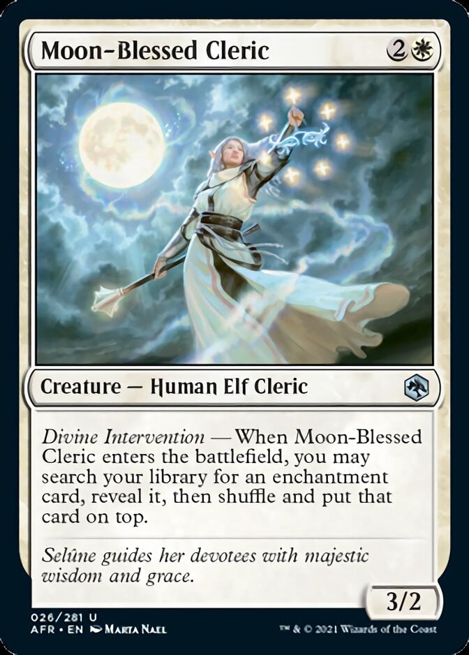 Moon-Blessed Cleric [Dungeons & Dragons: Adventures in the Forgotten Realms] MTG Single Magic: The Gathering | Red Claw Gaming