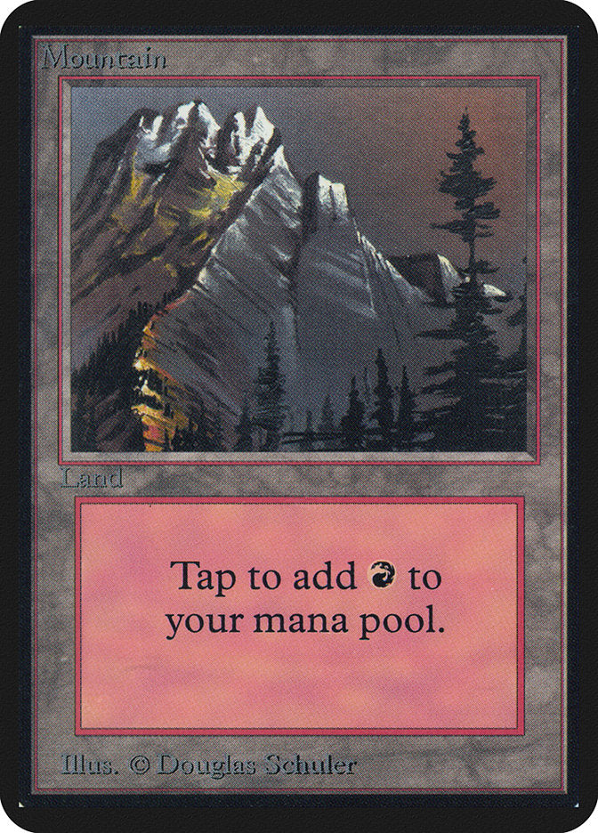 Mountain (292) [Alpha Edition] MTG Single Magic: The Gathering | Red Claw Gaming