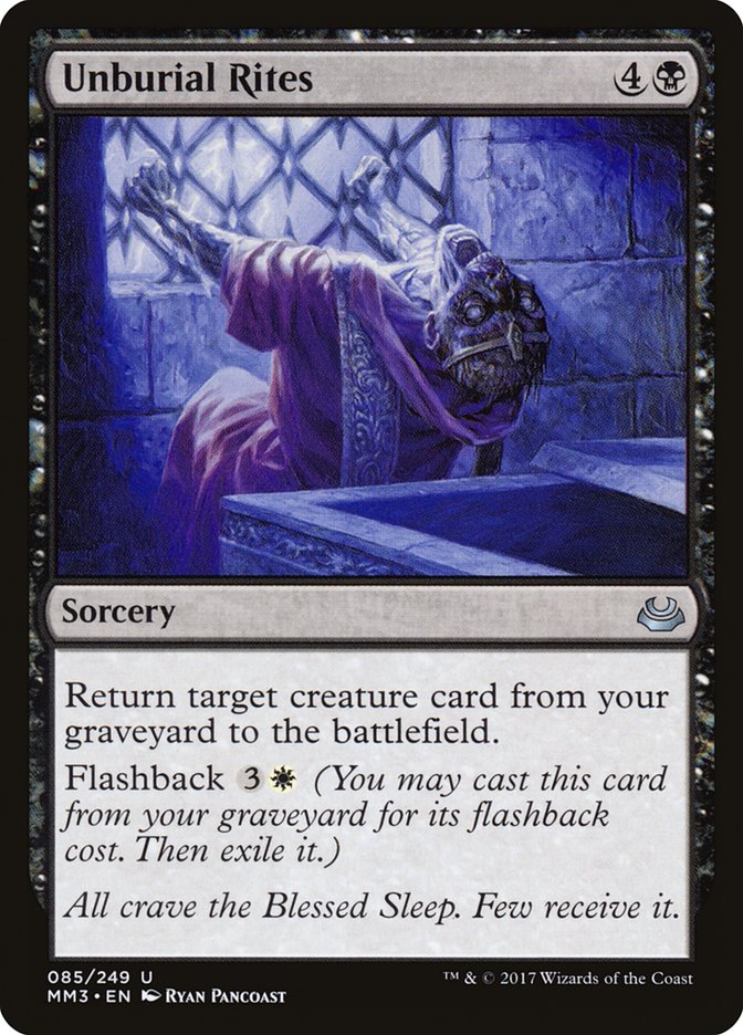Unburial Rites [Modern Masters 2017] MTG Single Magic: The Gathering | Red Claw Gaming