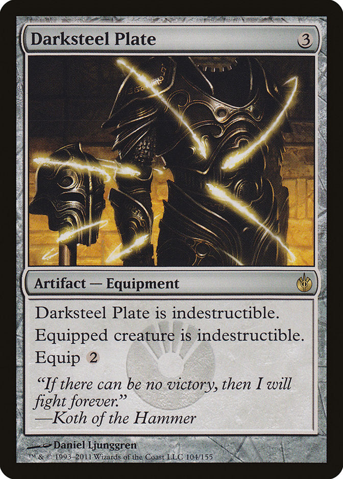 Darksteel Plate [Mirrodin Besieged] MTG Single Magic: The Gathering | Red Claw Gaming