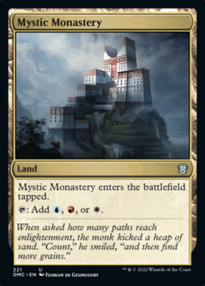 Mystic Monastery [Dominaria United Commander] MTG Single Magic: The Gathering | Red Claw Gaming