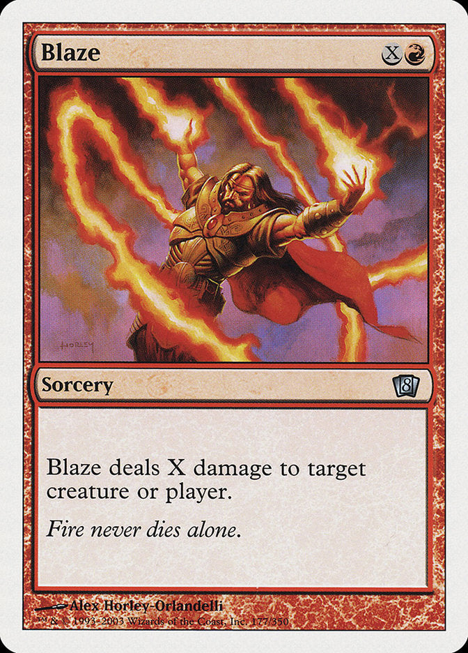 Blaze [Eighth Edition] MTG Single Magic: The Gathering | Red Claw Gaming