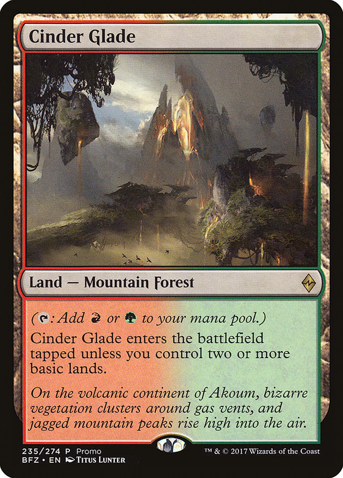 Cinder Glade (Promo) [Standard Showdown Promos] MTG Single Magic: The Gathering | Red Claw Gaming