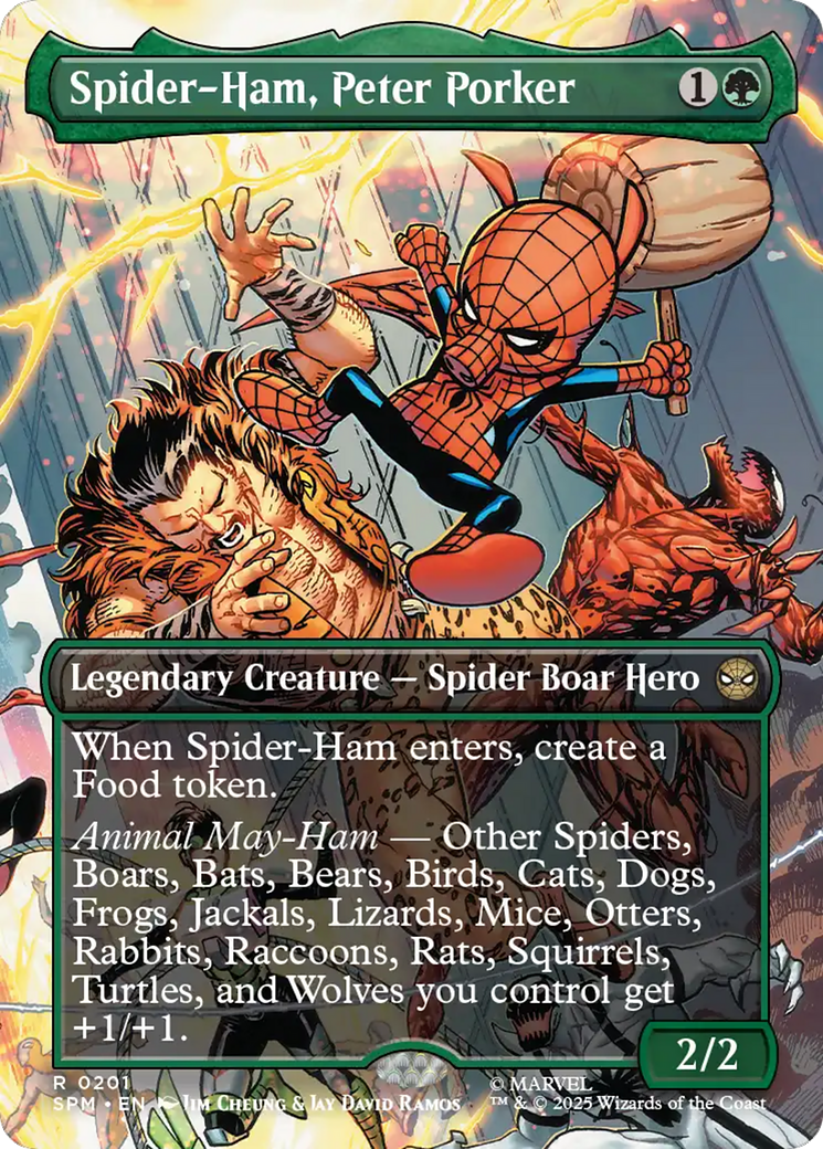 Spider-Ham, Peter Porker (Borderless) [Marvel's Spider-Man] MTG Single Magic: The Gathering | Red Claw Gaming