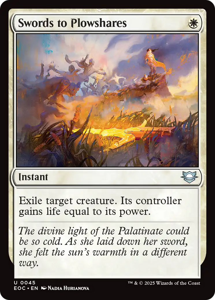 Swords to Plowshares [Edge of Eternities Commander] MTG Single Magic: The Gathering | Red Claw Gaming