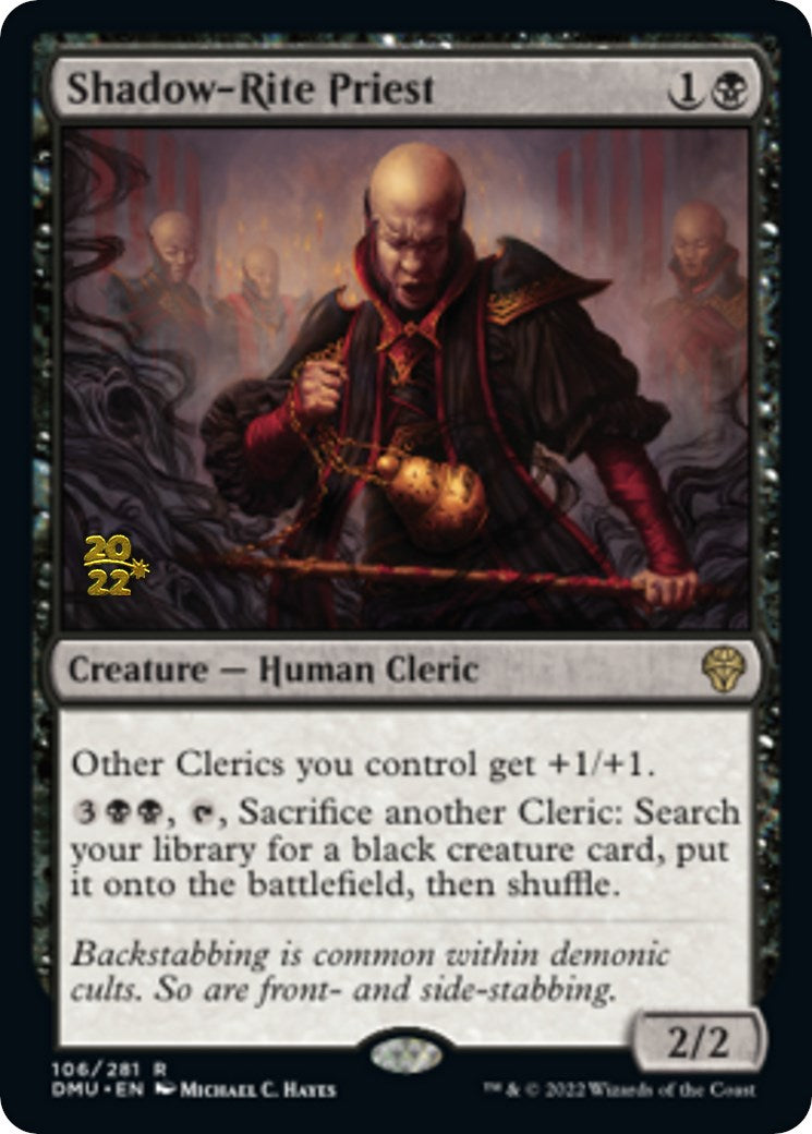 Shadow-Rite Priest [Dominaria United Prerelease Promos] MTG Single Magic: The Gathering | Red Claw Gaming