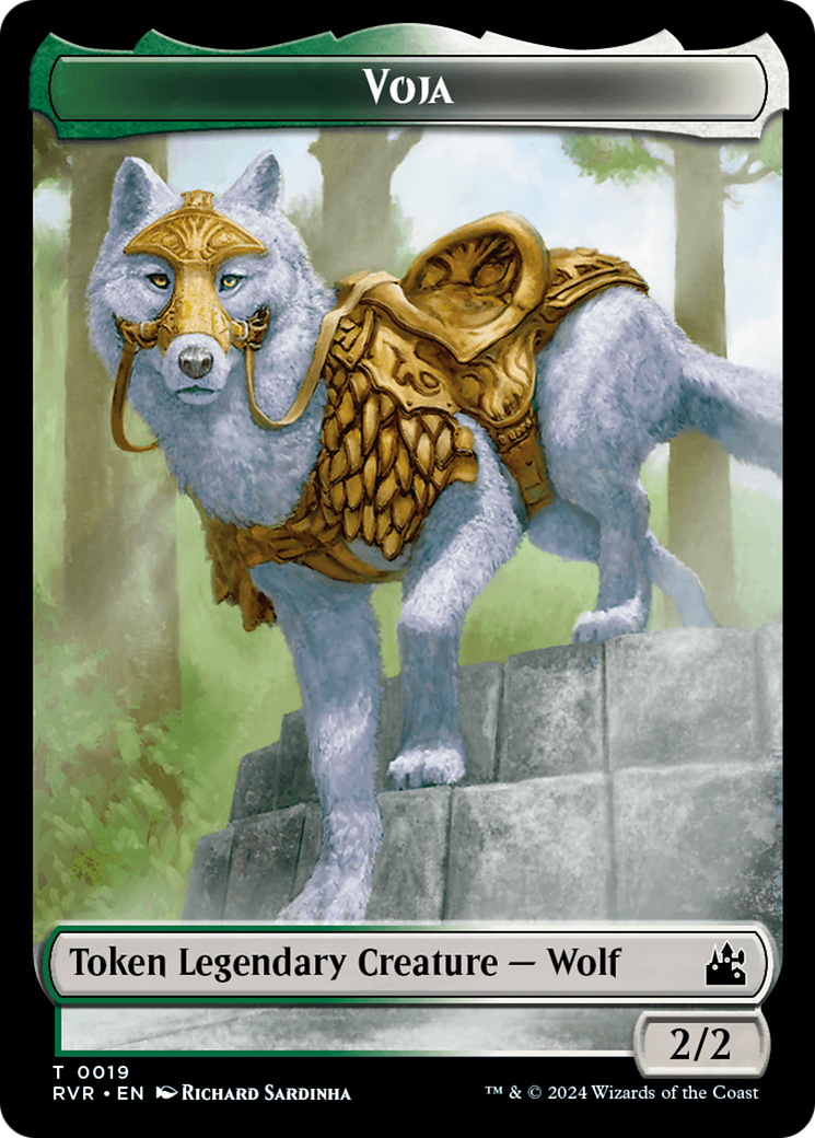 Spirit (0018) // Voja Double-Sided Token [Ravnica Remastered Tokens] MTG Single Magic: The Gathering | Red Claw Gaming