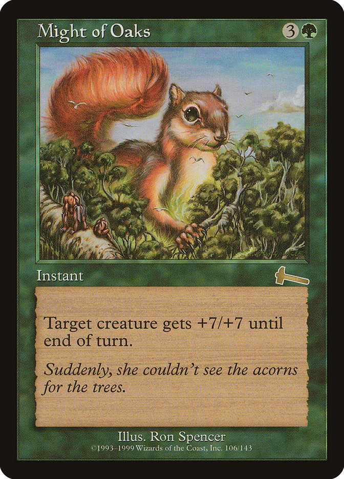 Might of Oaks [Urza's Legacy] MTG Single Magic: The Gathering | Red Claw Gaming