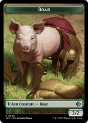 Boar // Merfolk (0003) Double-Sided Token [The Lost Caverns of Ixalan Commander Tokens] MTG Single Magic: The Gathering | Red Claw Gaming