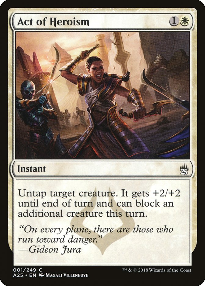 Act of Heroism [Masters 25] MTG Single Magic: The Gathering | Red Claw Gaming
