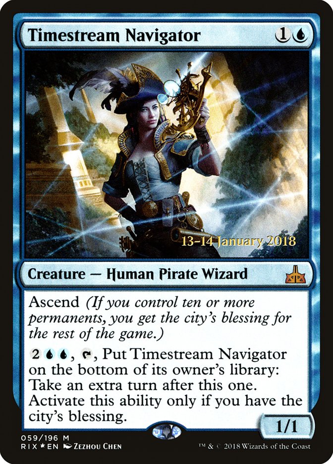 Timestream Navigator [Rivals of Ixalan Prerelease Promos] MTG Single Magic: The Gathering | Red Claw Gaming