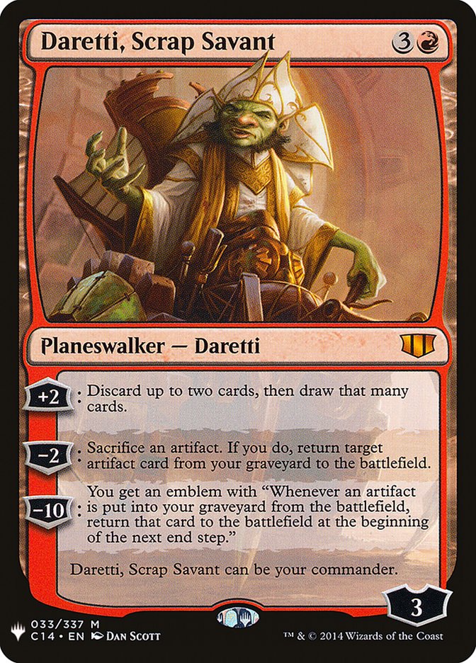 Daretti, Scrap Savant (C14) [The List] MTG Single Magic: The Gathering | Red Claw Gaming