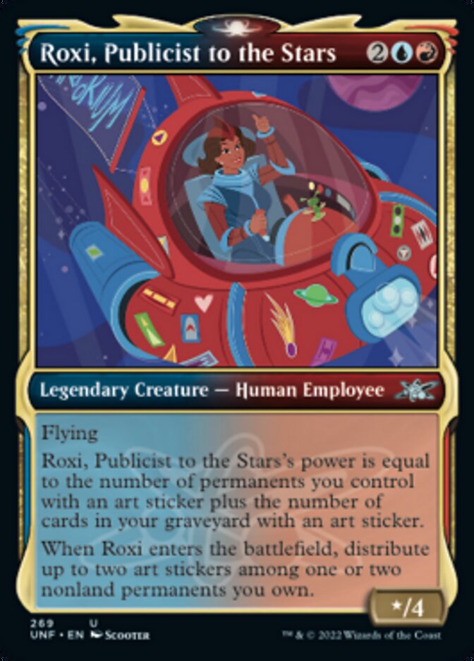 Roxi, Publicist to the Stars (Showcase) [Unfinity] MTG Single Magic: The Gathering    | Red Claw Gaming