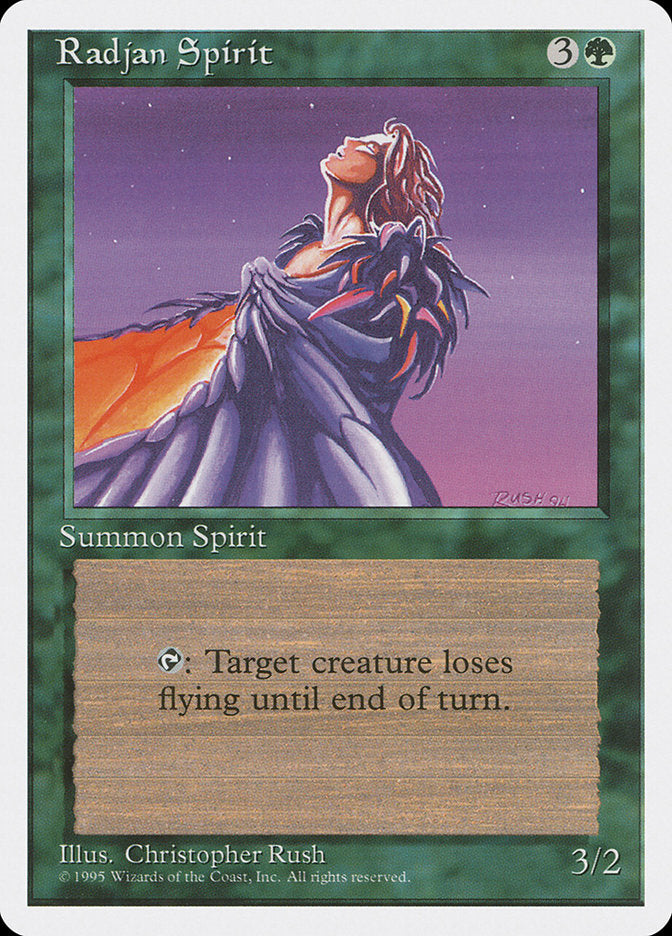 Radjan Spirit [Fourth Edition] MTG Single Magic: The Gathering | Red Claw Gaming