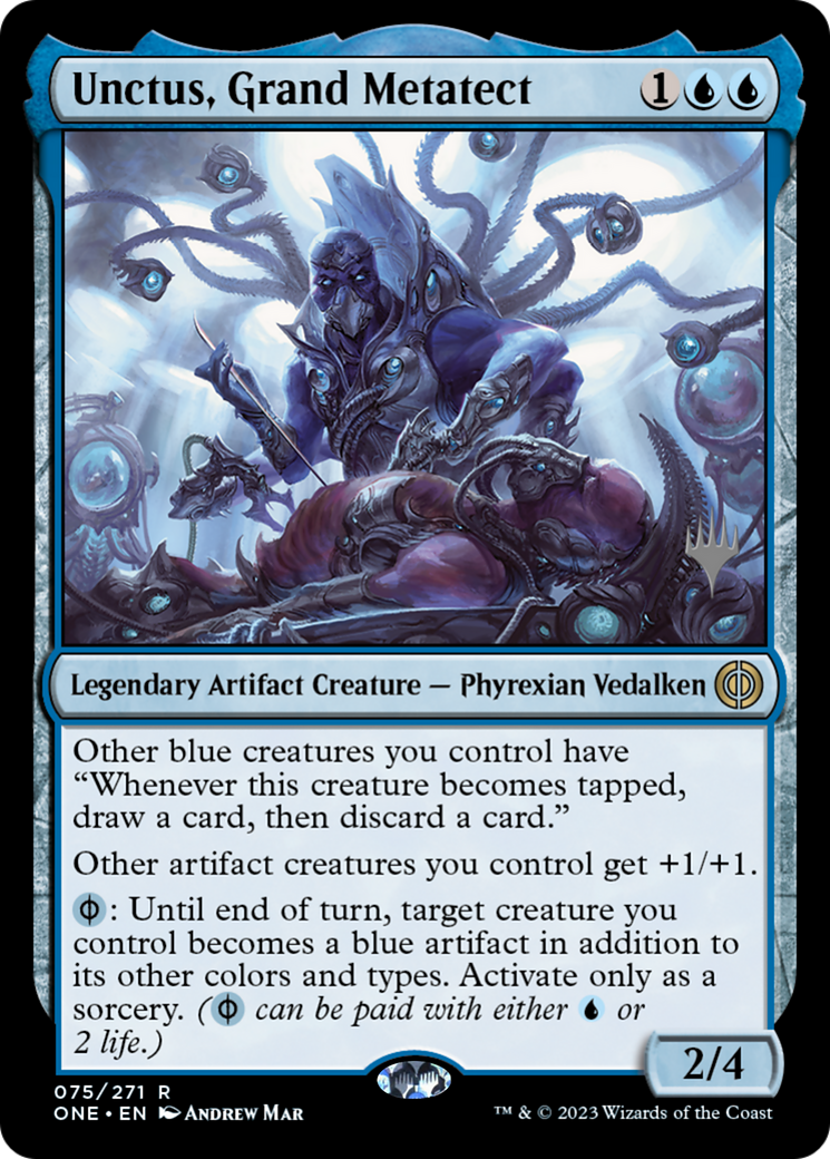 Unctus, Grand Metatect (Promo Pack) [Phyrexia: All Will Be One Promos] MTG Single Magic: The Gathering | Red Claw Gaming