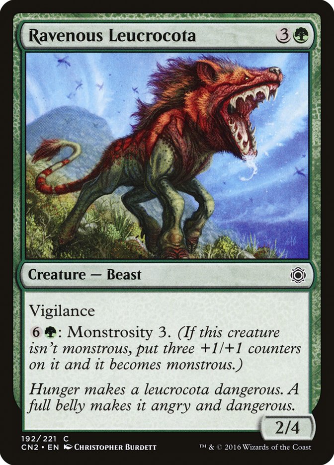 Ravenous Leucrocota [Conspiracy: Take the Crown] MTG Single Magic: The Gathering | Red Claw Gaming