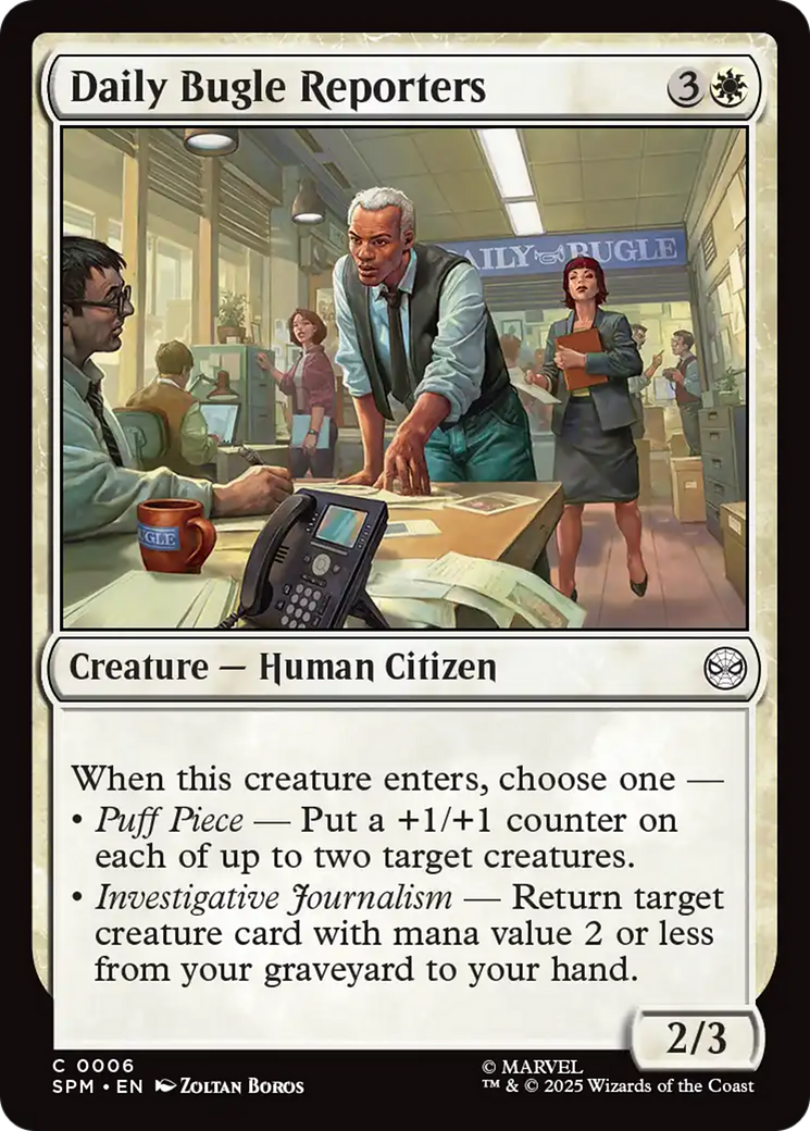 Daily Bugle Reporters [Marvel's Spider-Man] MTG Single Magic: The Gathering | Red Claw Gaming