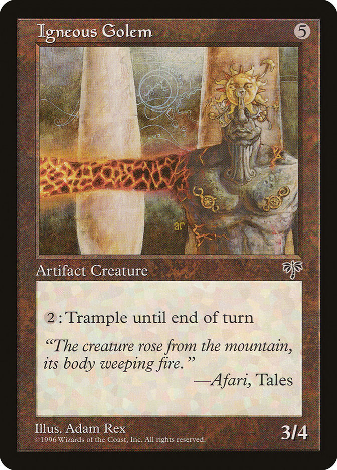 Igneous Golem [Mirage] MTG Single Magic: The Gathering | Red Claw Gaming