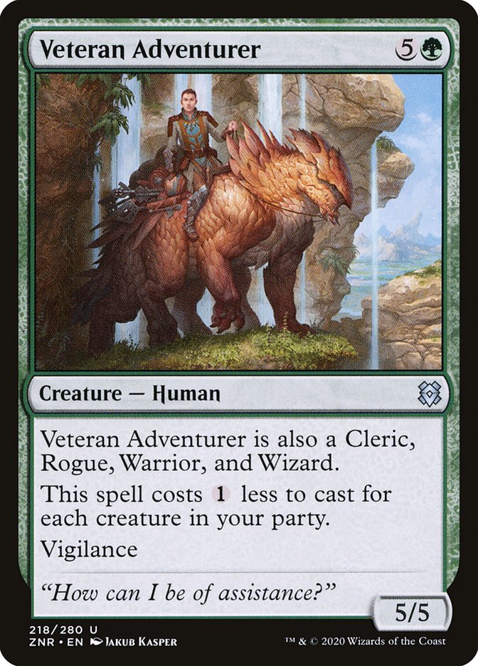 Veteran Adventurer [Zendikar Rising] MTG Single Magic: The Gathering | Red Claw Gaming