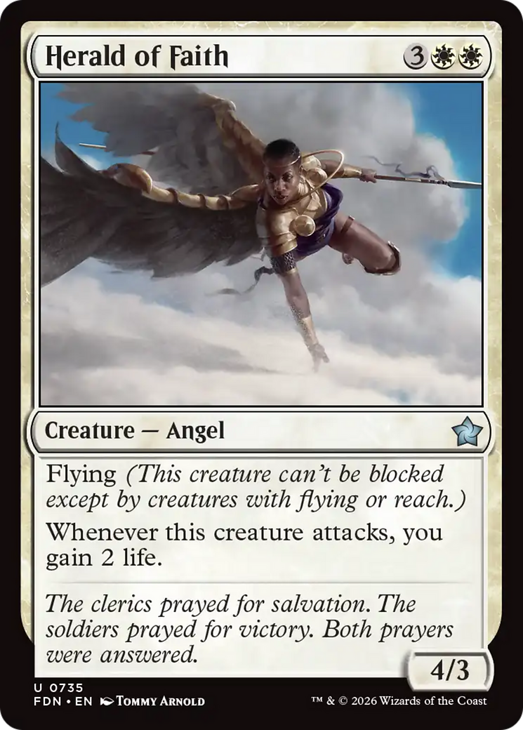 Herald of Faith (0735) [Foundations] MTG Single Magic: The Gathering | Red Claw Gaming
