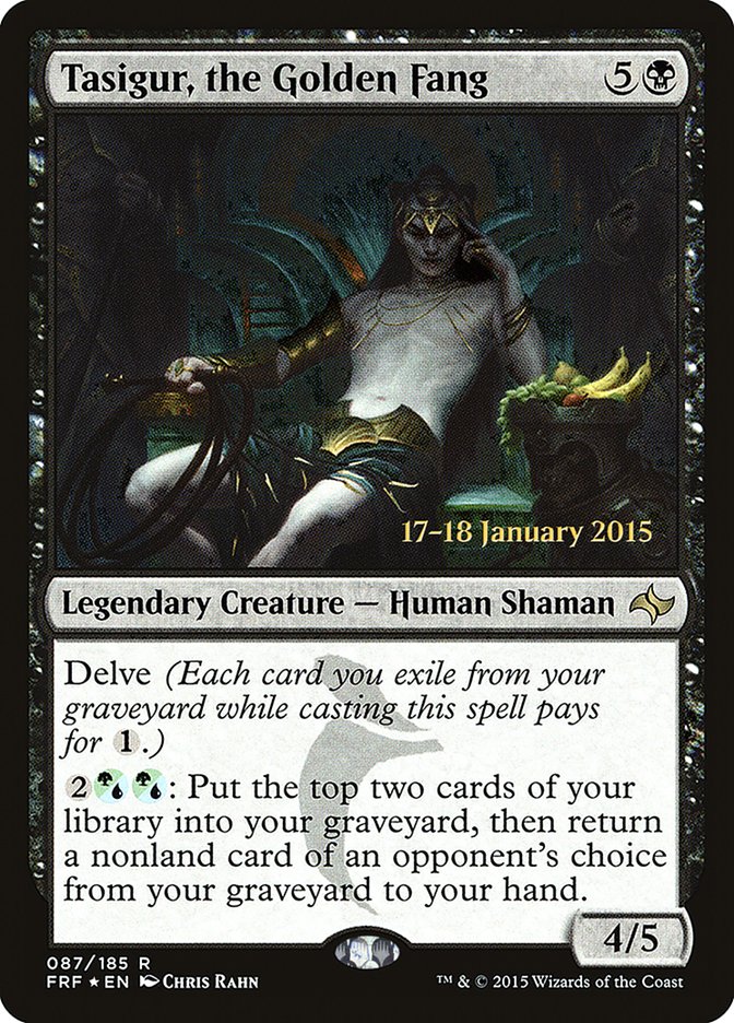 Tasigur, the Golden Fang [Fate Reforged Prerelease Promos] MTG Single Magic: The Gathering | Red Claw Gaming
