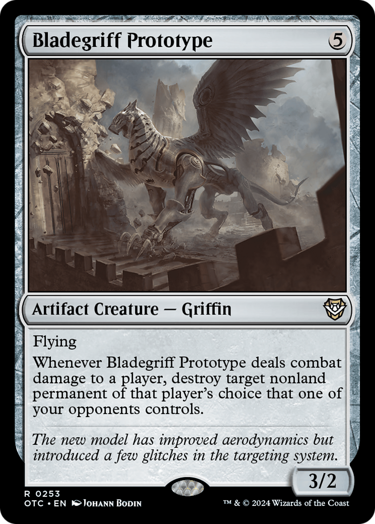 Bladegriff Prototype [Outlaws of Thunder Junction Commander] MTG Single Magic: The Gathering | Red Claw Gaming