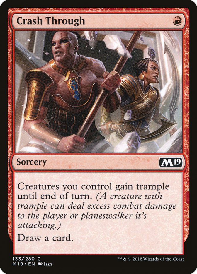 Crash Through [Core Set 2019] MTG Single Magic: The Gathering | Red Claw Gaming