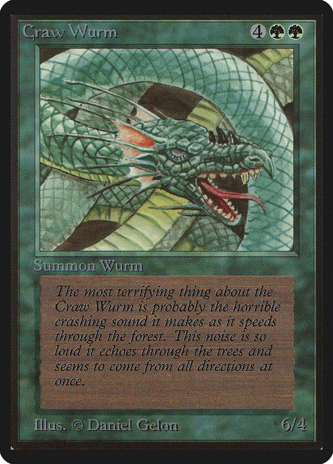 Craw Wurm [Beta Edition] MTG Single Magic: The Gathering | Red Claw Gaming