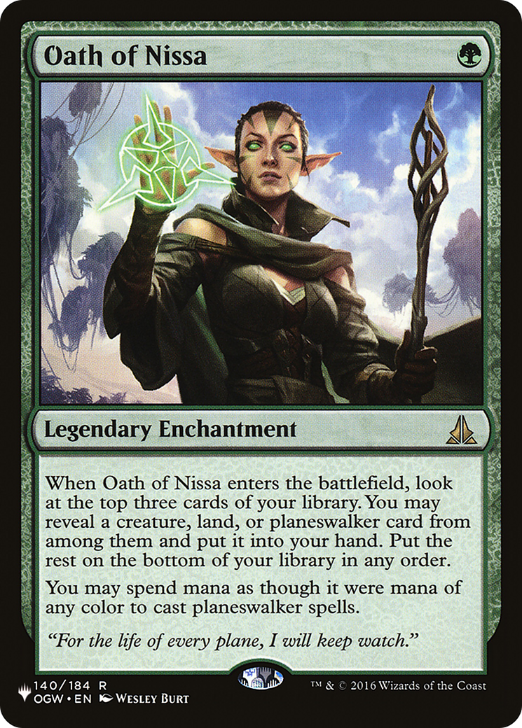 Oath of Nissa [The List] MTG Single Magic: The Gathering | Red Claw Gaming