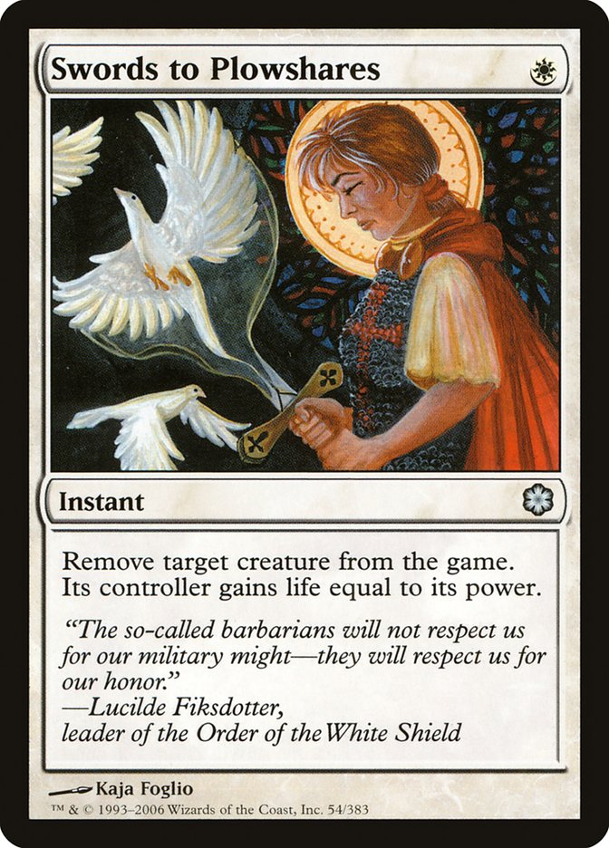 Swords to Plowshares [Coldsnap Theme Decks] MTG Single Magic: The Gathering | Red Claw Gaming