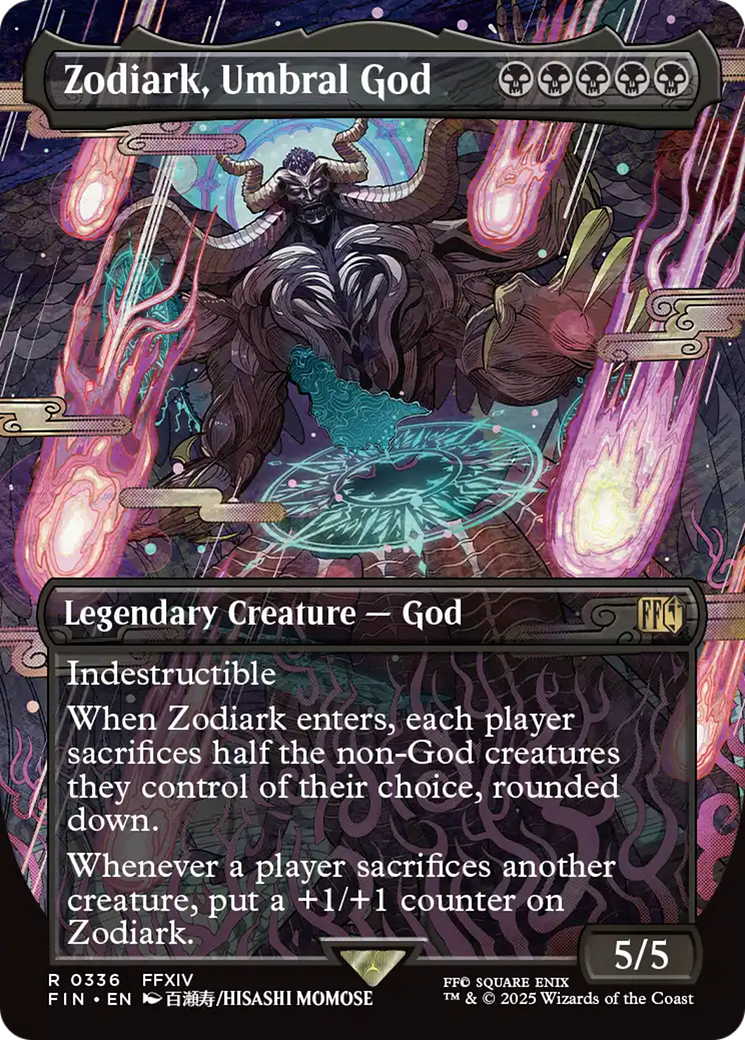 Zodiark, Umbral God (Borderless) [FINAL FANTASY] MTG Single Magic: The Gathering | Red Claw Gaming
