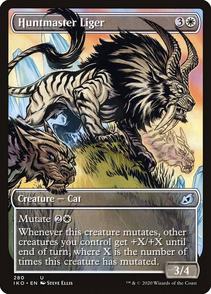 Huntmaster Liger (Showcase) [Ikoria: Lair of Behemoths] MTG Single Magic: The Gathering | Red Claw Gaming
