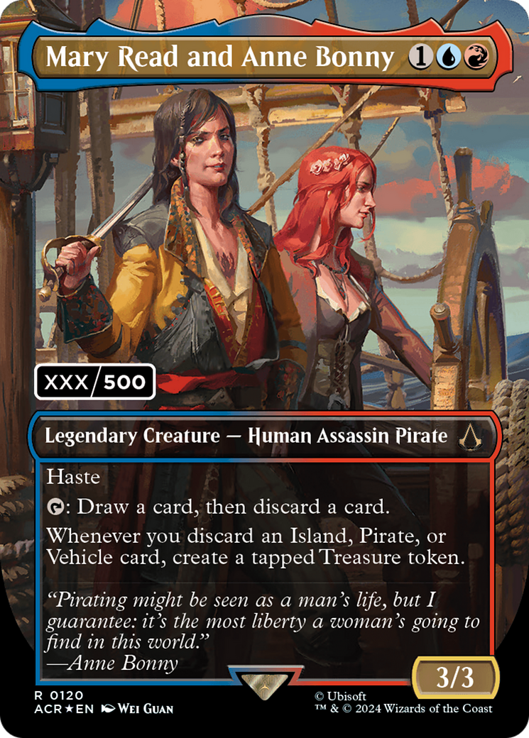 Mary Read and Anne Bonny (English) (Serial Numbered) [Assassin's Creed] MTG Single Magic: The Gathering | Red Claw Gaming