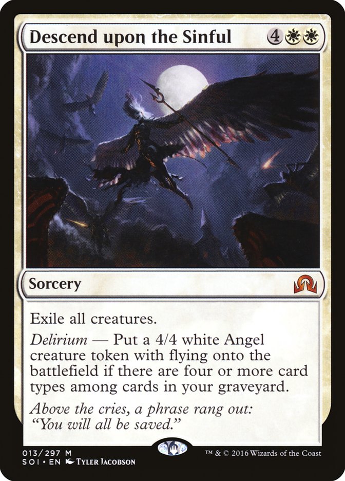 Descend upon the Sinful [Shadows over Innistrad] MTG Single Magic: The Gathering | Red Claw Gaming