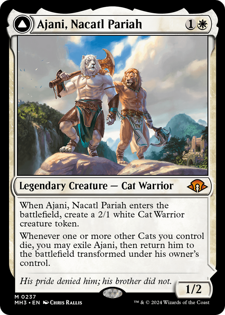 Ajani, Nacatl Pariah // Ajani, Nacatl Avenger [Modern Horizons 3] MTG Single Magic: The Gathering | Red Claw Gaming