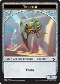 Thopter (025) // Servo Double-Sided Token [Commander 2018 Tokens] MTG Single Magic: The Gathering | Red Claw Gaming