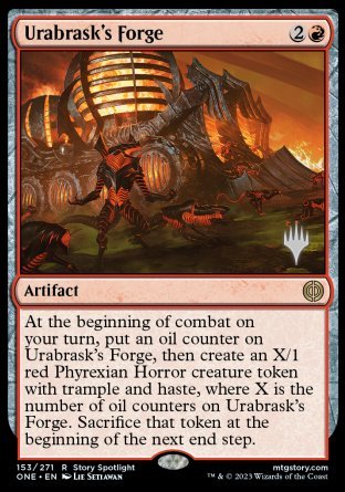 Urabrask's Forge (Promo Pack) [Phyrexia: All Will Be One Promos] MTG Single Magic: The Gathering | Red Claw Gaming