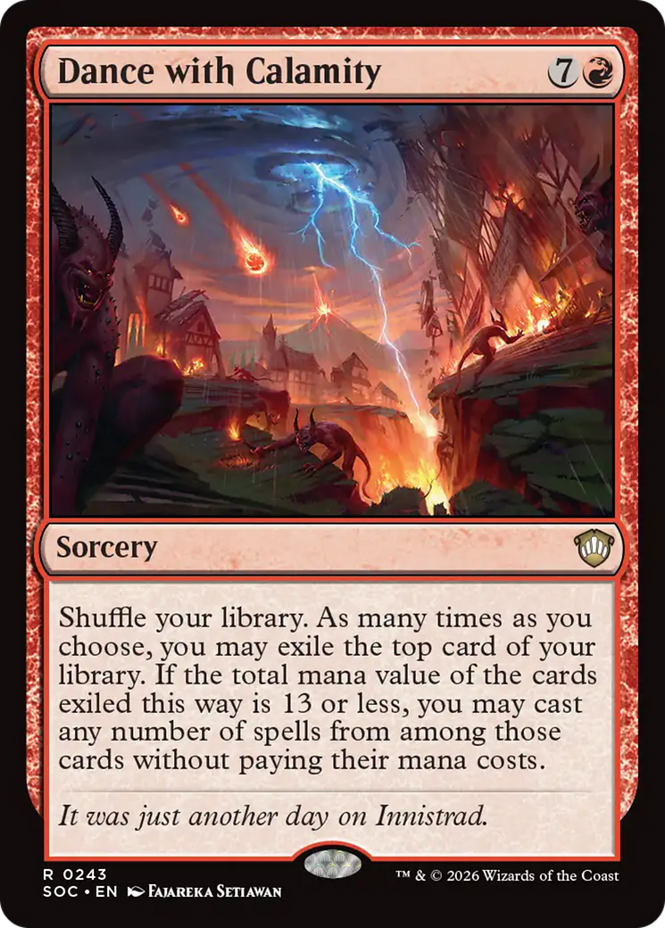 Dance with Calamity [Secrets of Strixhaven Commander] MTG Single Magic: The Gathering | Red Claw Gaming